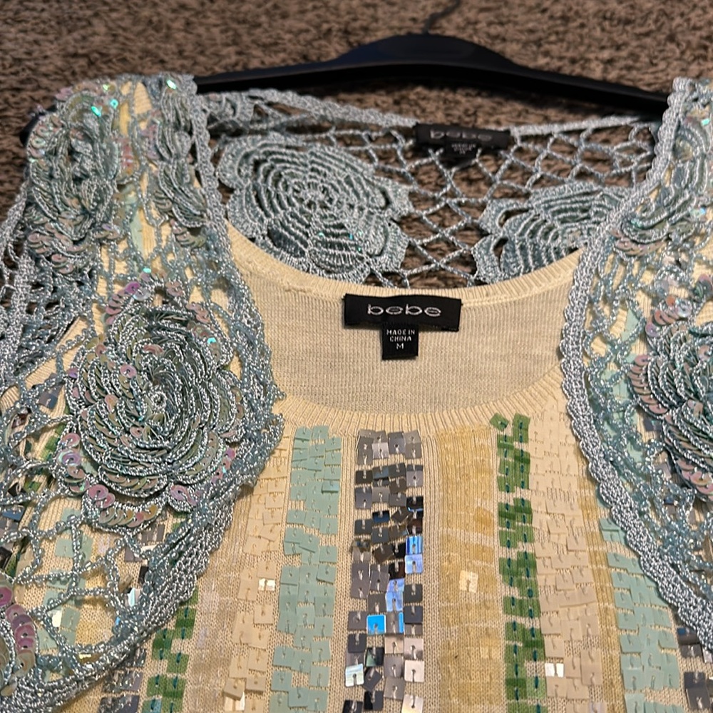 Bebe Sequence Tank With Pullover Set - image 2